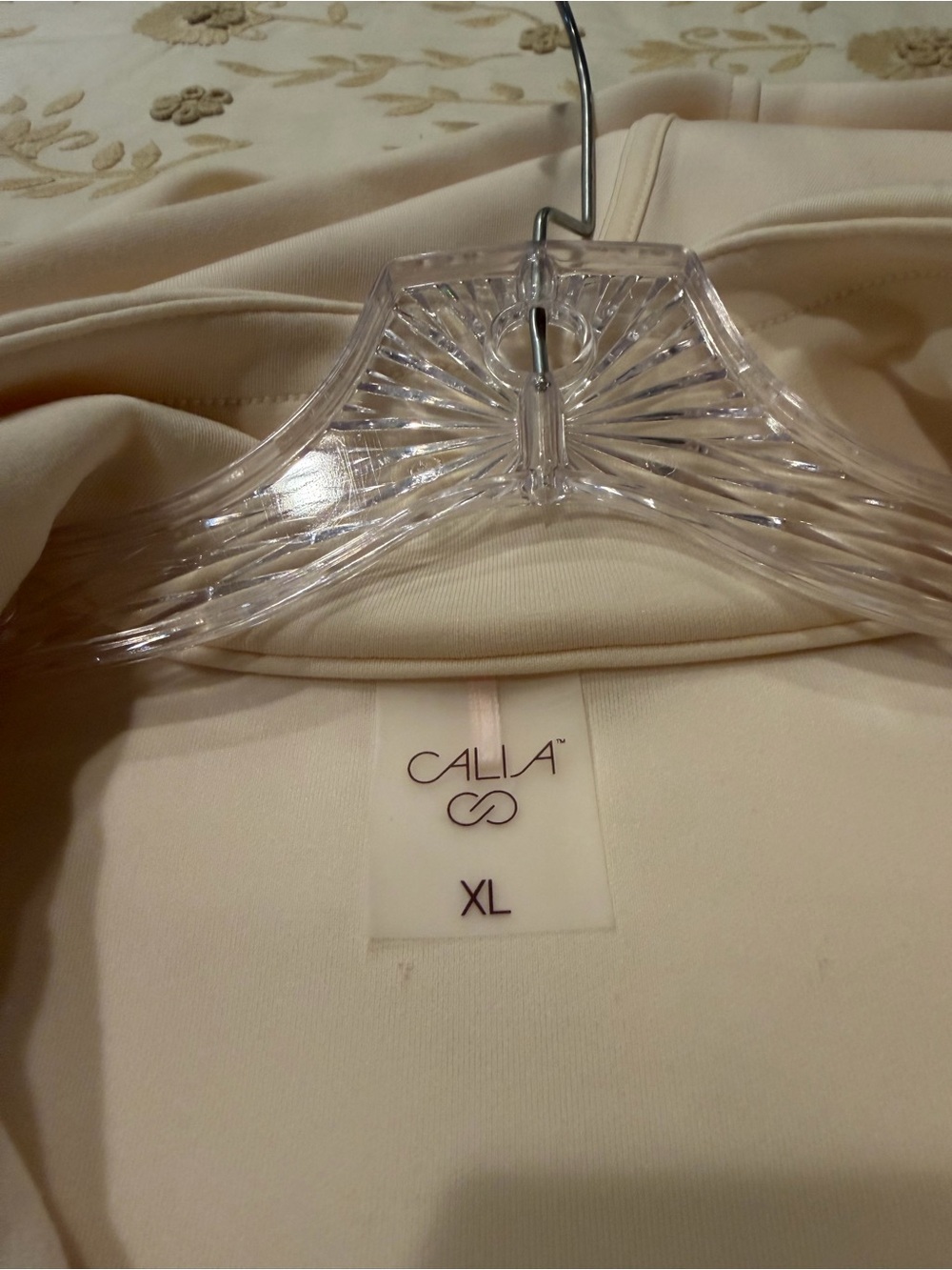 CALIA by Carrie Underwood Cream Zip-Up Hoodie Jacket - Picture 4 of 5